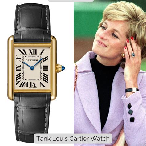 lady diana cartier tank watch|princess diana watch she wore.